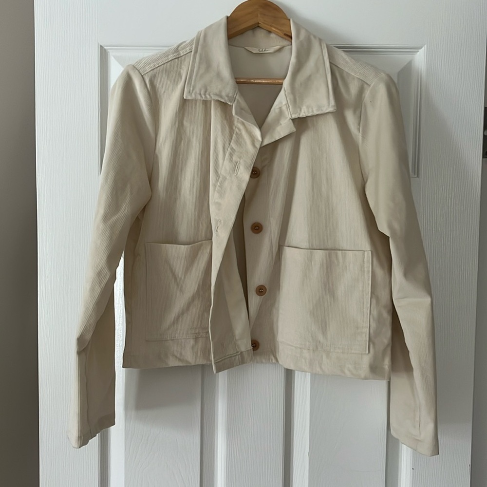 Sotela sedona chore jacket cream corduroy size medium 1